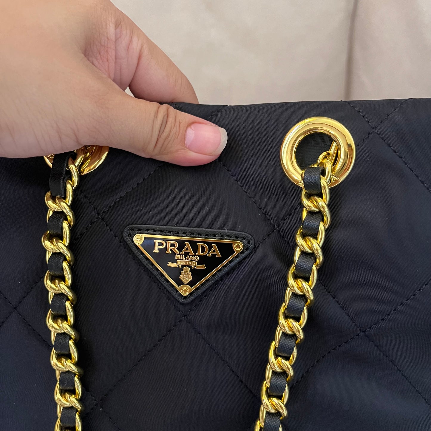 Prada Chain Quilted Crossbody