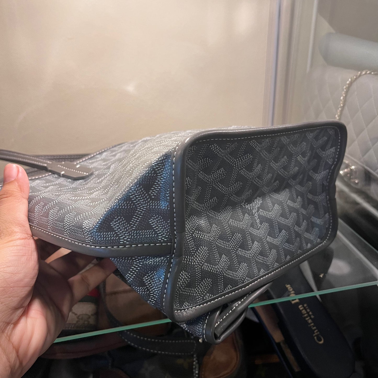Goyard Mini Anjou Gray Tote