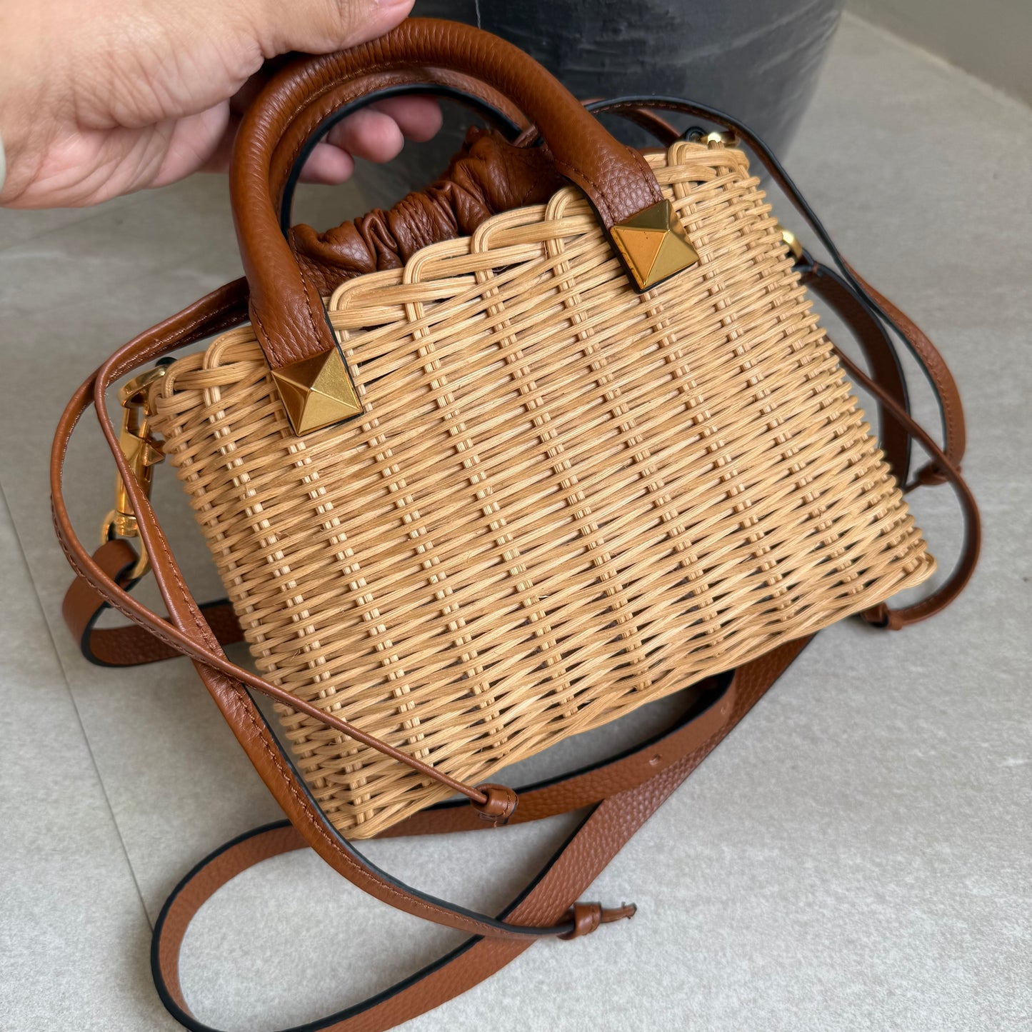 Valentino Summer Basket Crossbody Bag