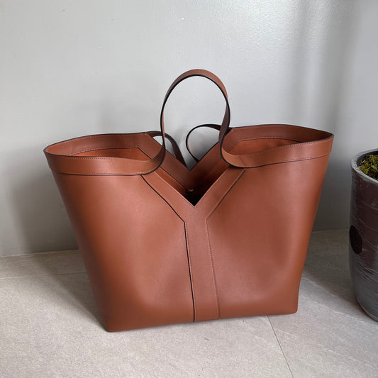 YSL Y Tote Bag (Tan)