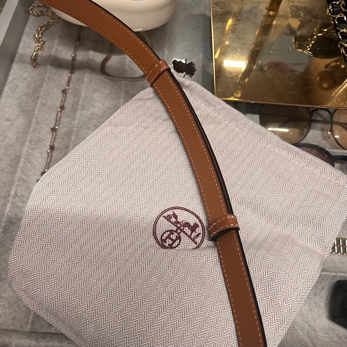 Hermes Kelly Belt (Gold Tan)