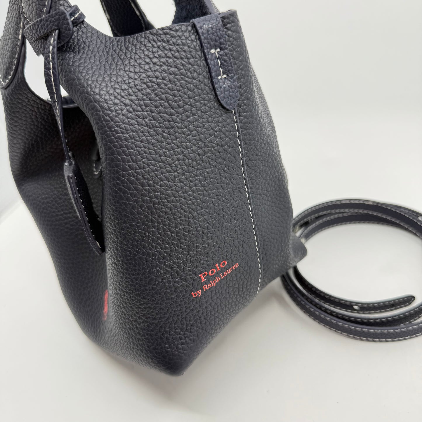 Ralph Lauren Mini Picotin Bag (Navy Blue)
