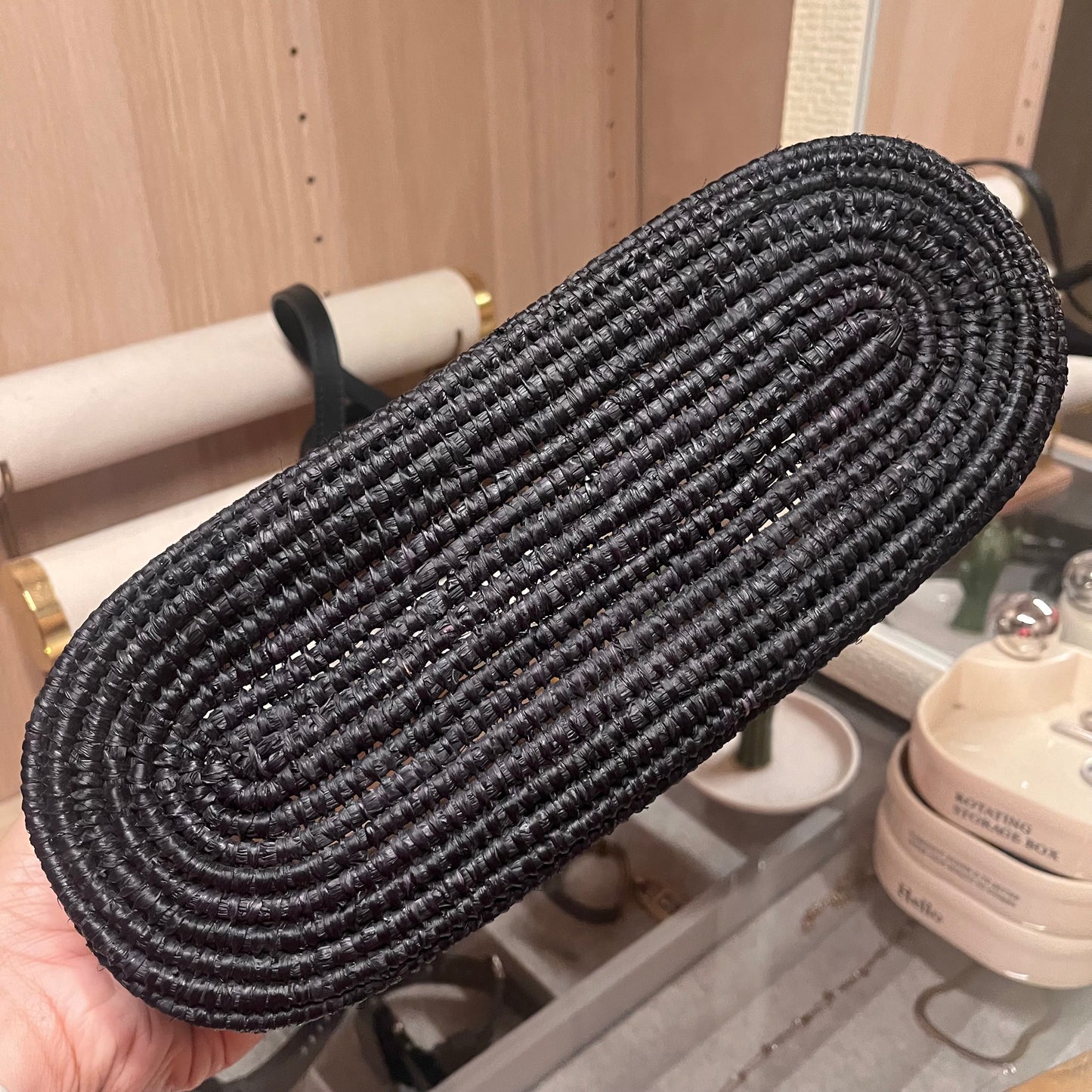 Loewe Raffia Bag (Black)