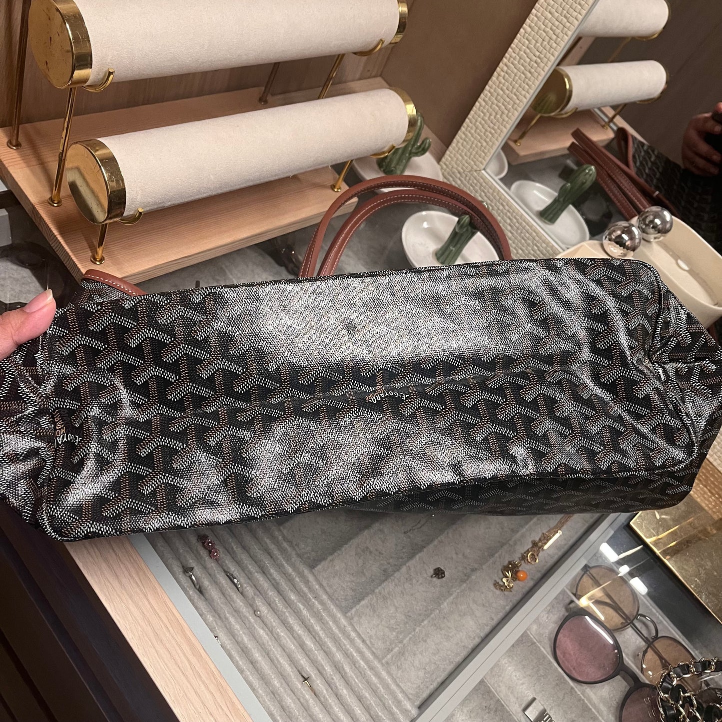 Goyard PM Tote (Brown)