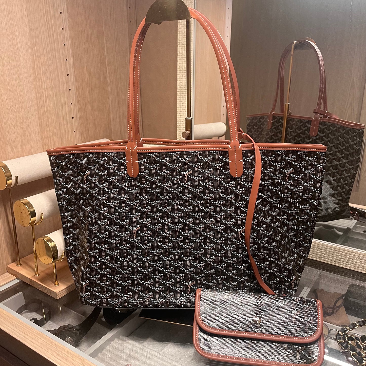 Goyard PM Tote (Brown)