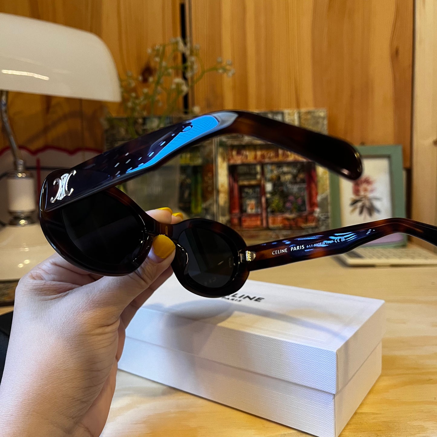 Celine Smoke Sunglasses (Tiger Brown)