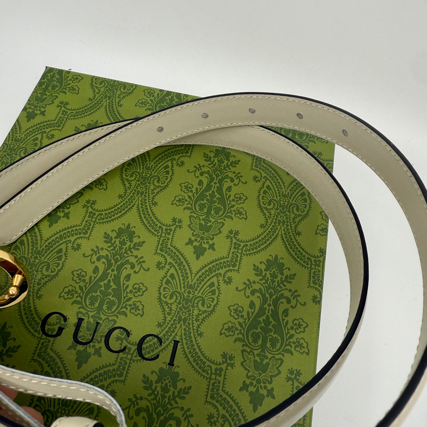 Gucci GG Belt White