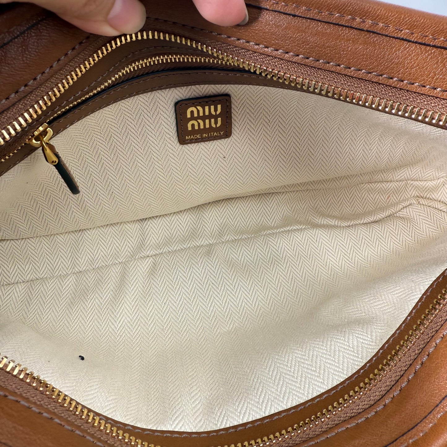 Miu Miu Baguette Bag (Brown)