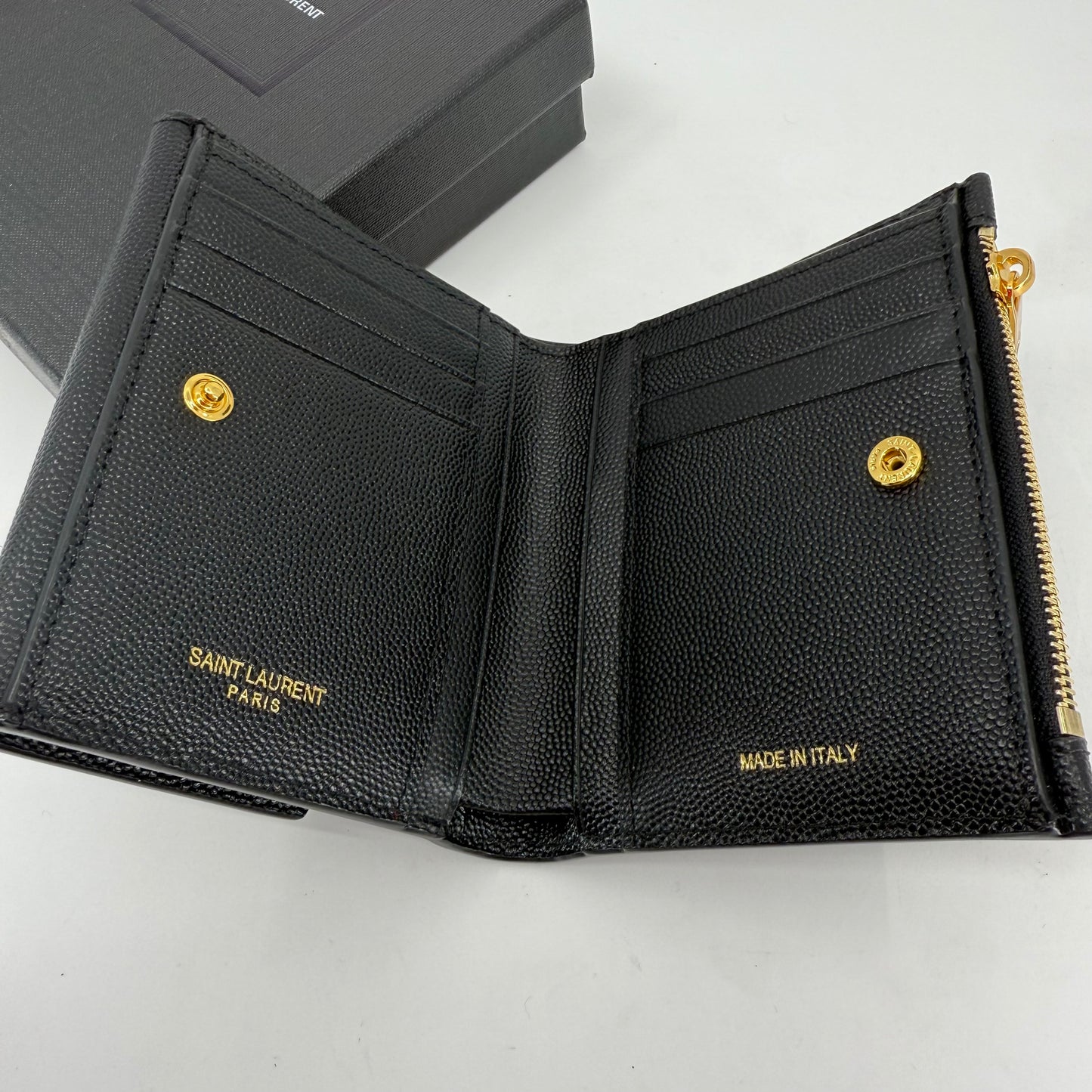 Yves Saint Laurent Bifold Caviar Wallet