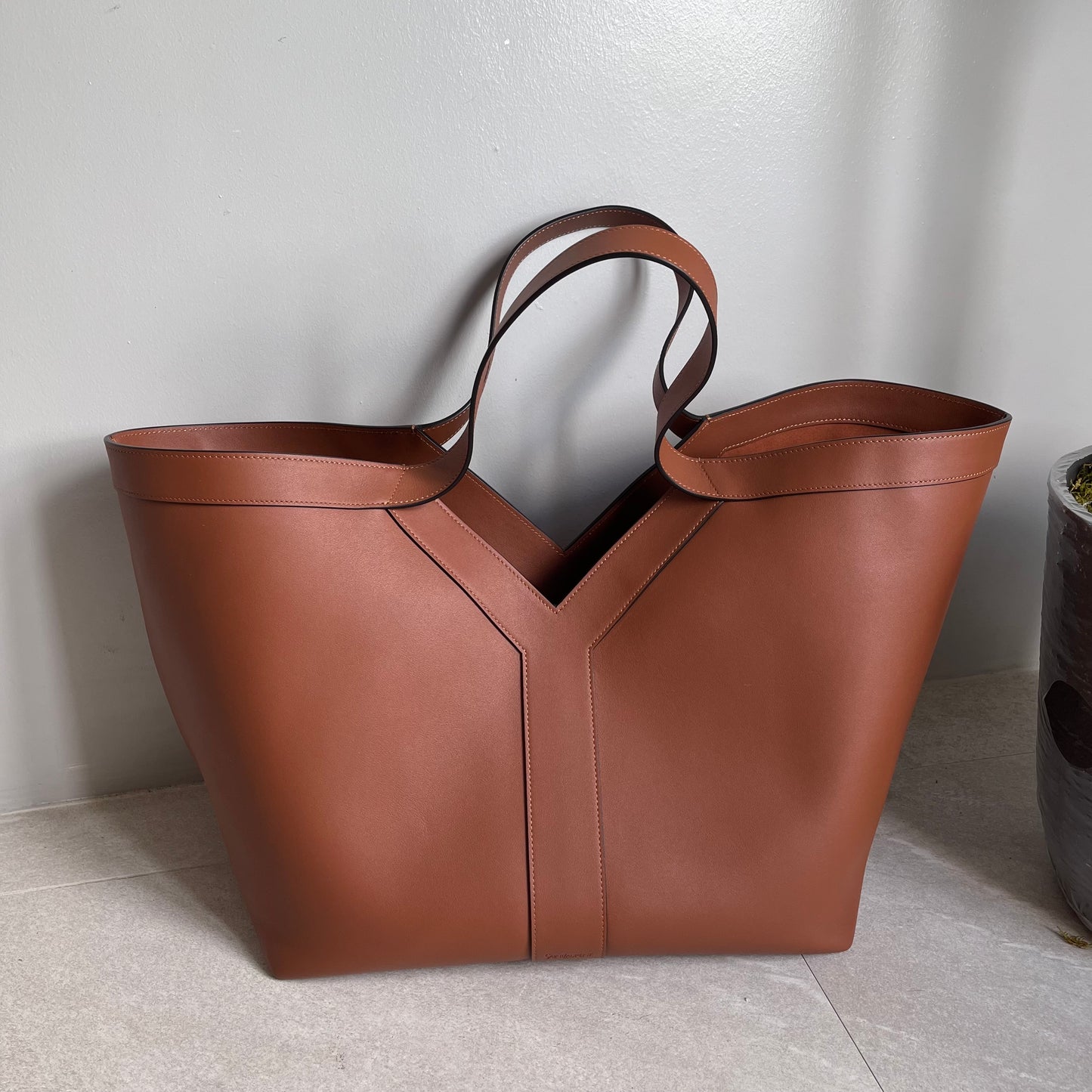 YSL Y Tote Bag (Tan)