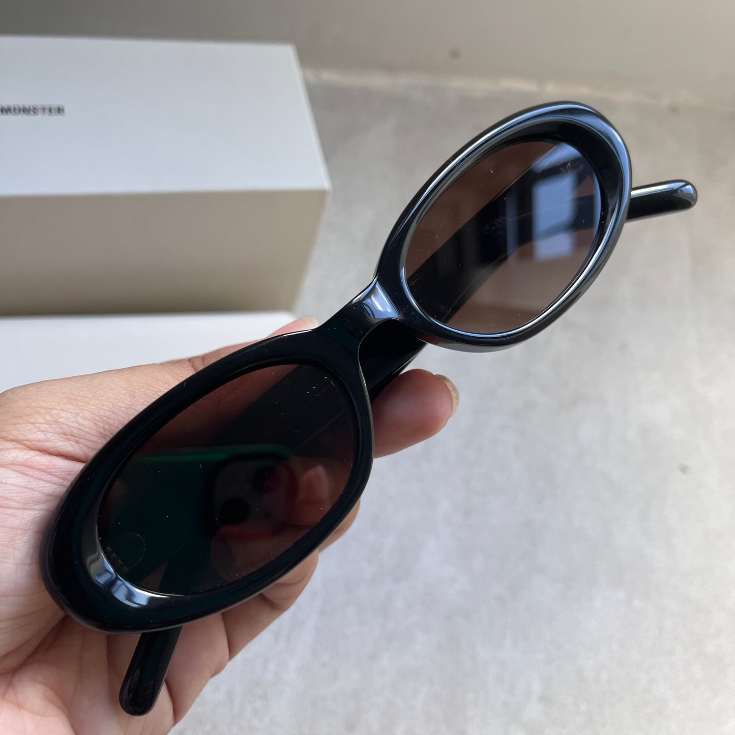 Gentle Monster Bondoneon (Black/Brown Lens)