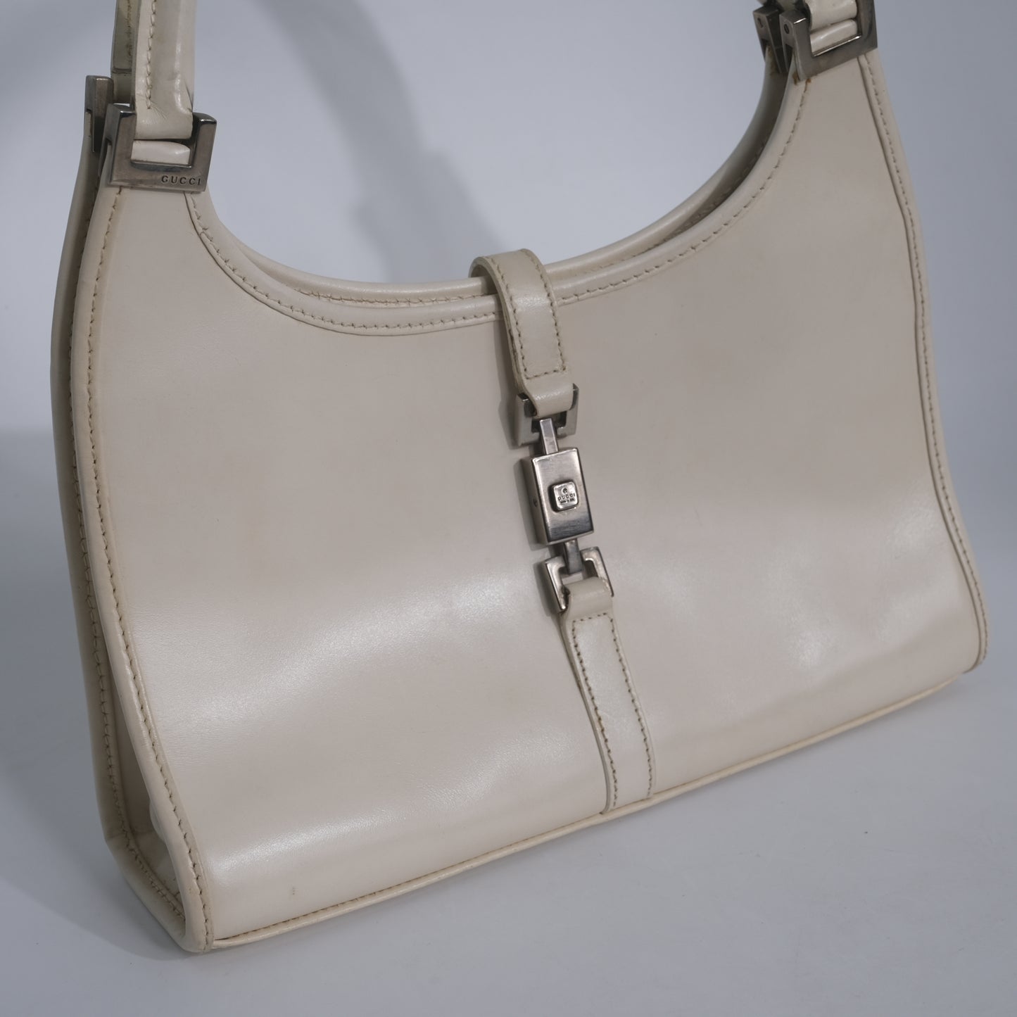 Gucci White Baguette
