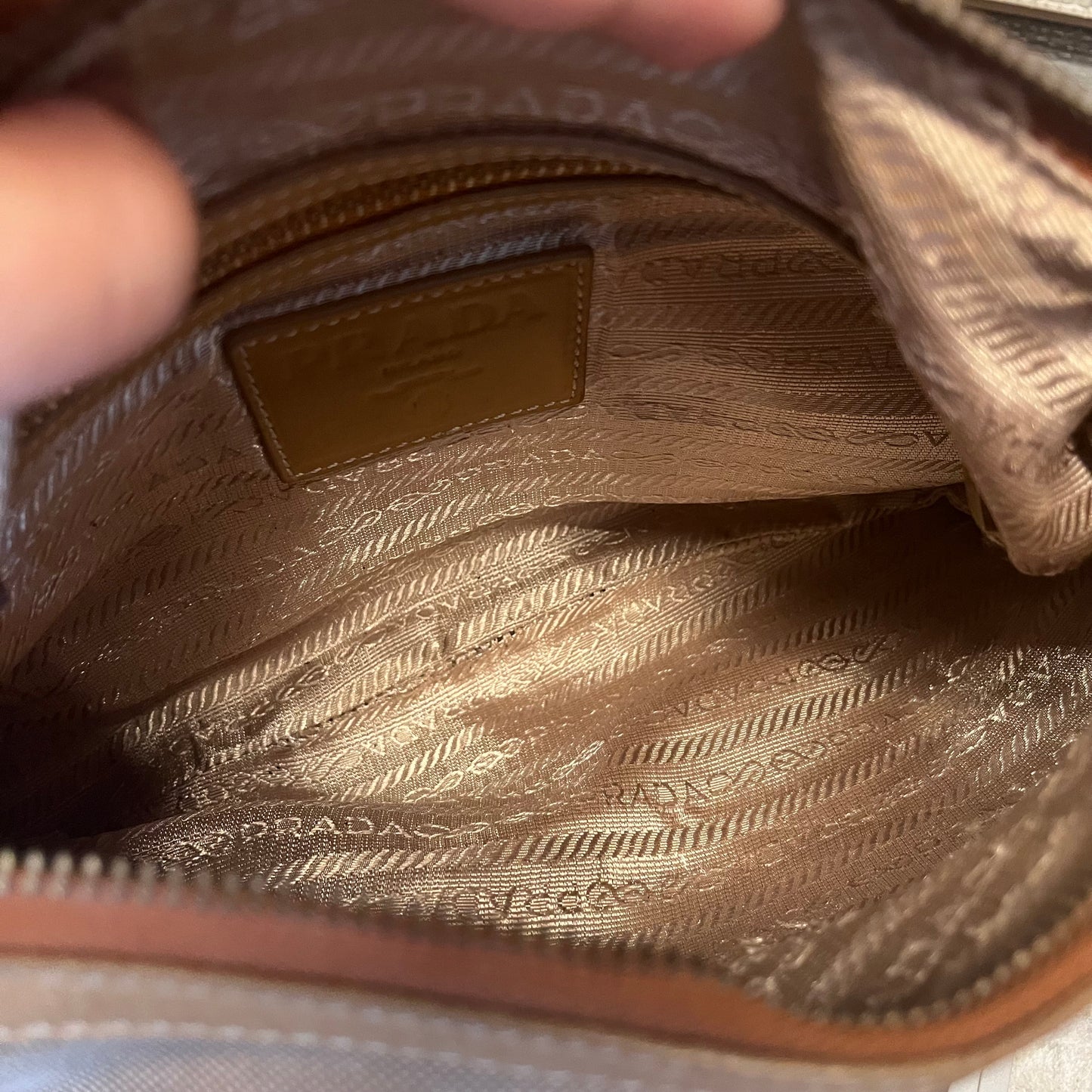 Prada Canvas Baguette