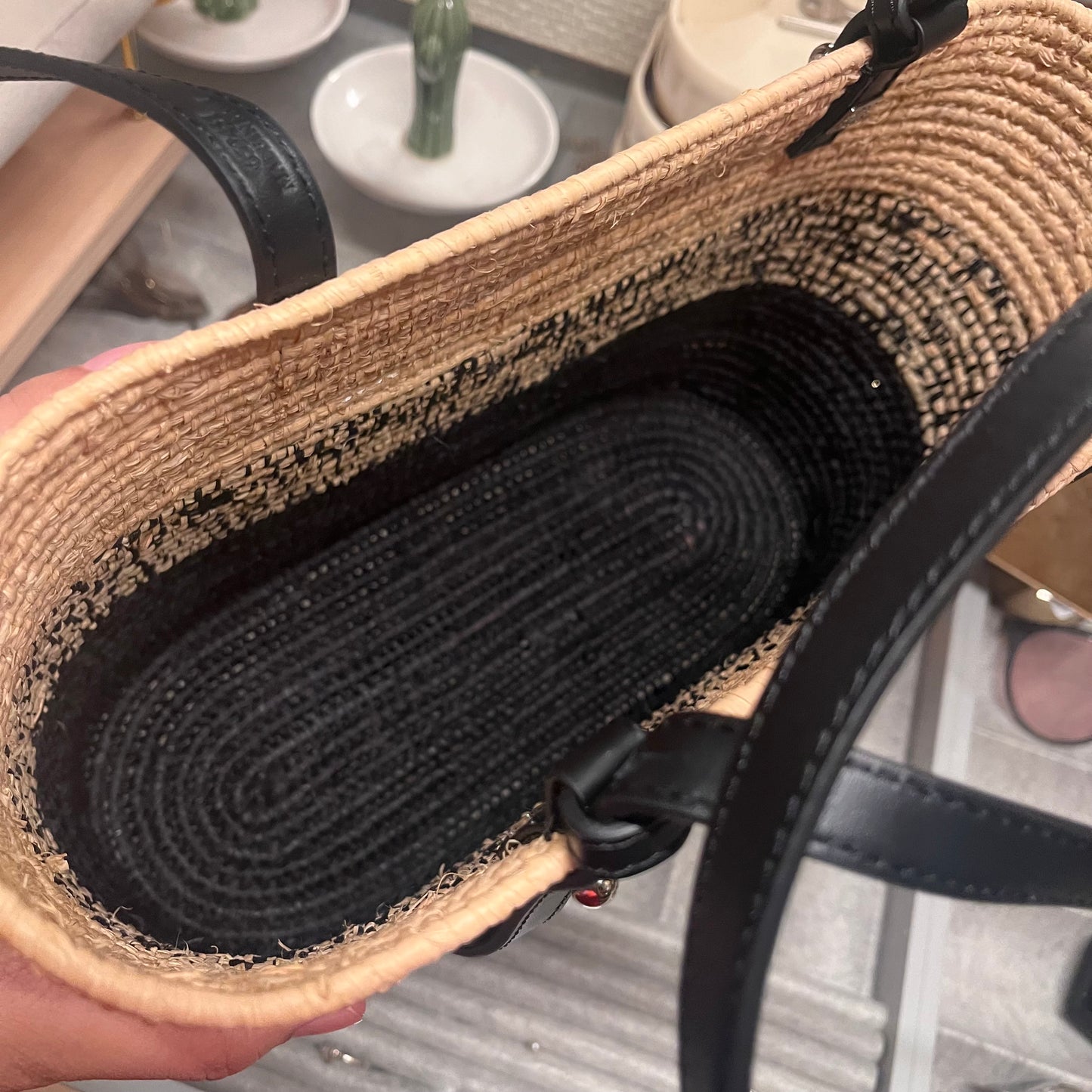 Loewe Raffia Bag (Black)