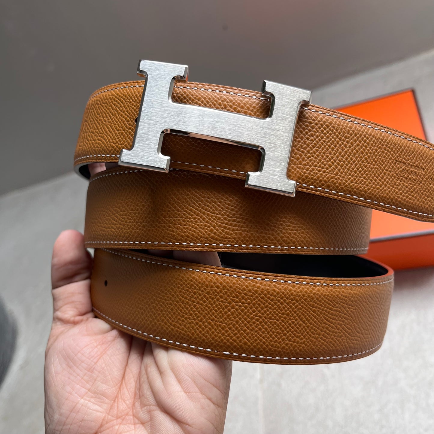 Hermes H Constance (SHW/Brown)