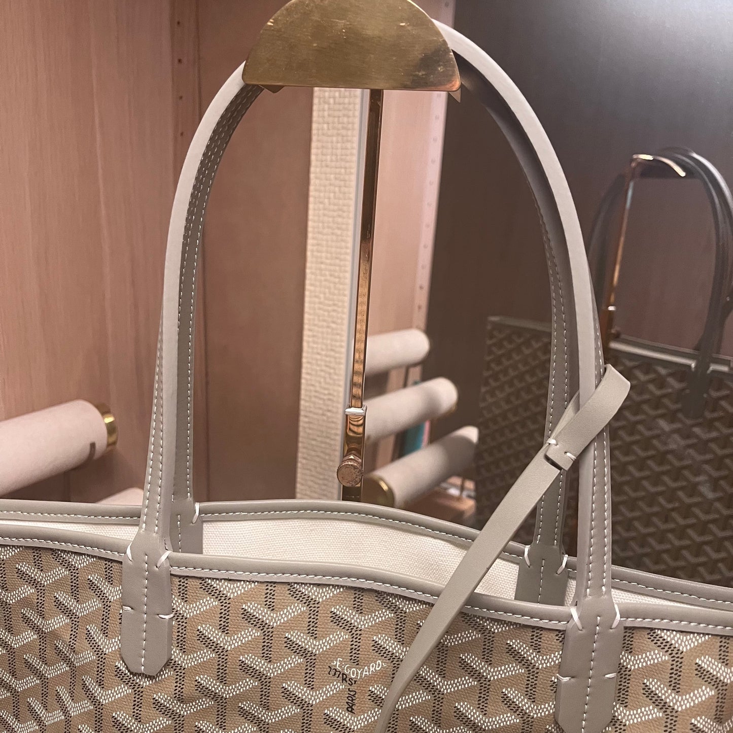 Goyard PM Tote (Khaki)