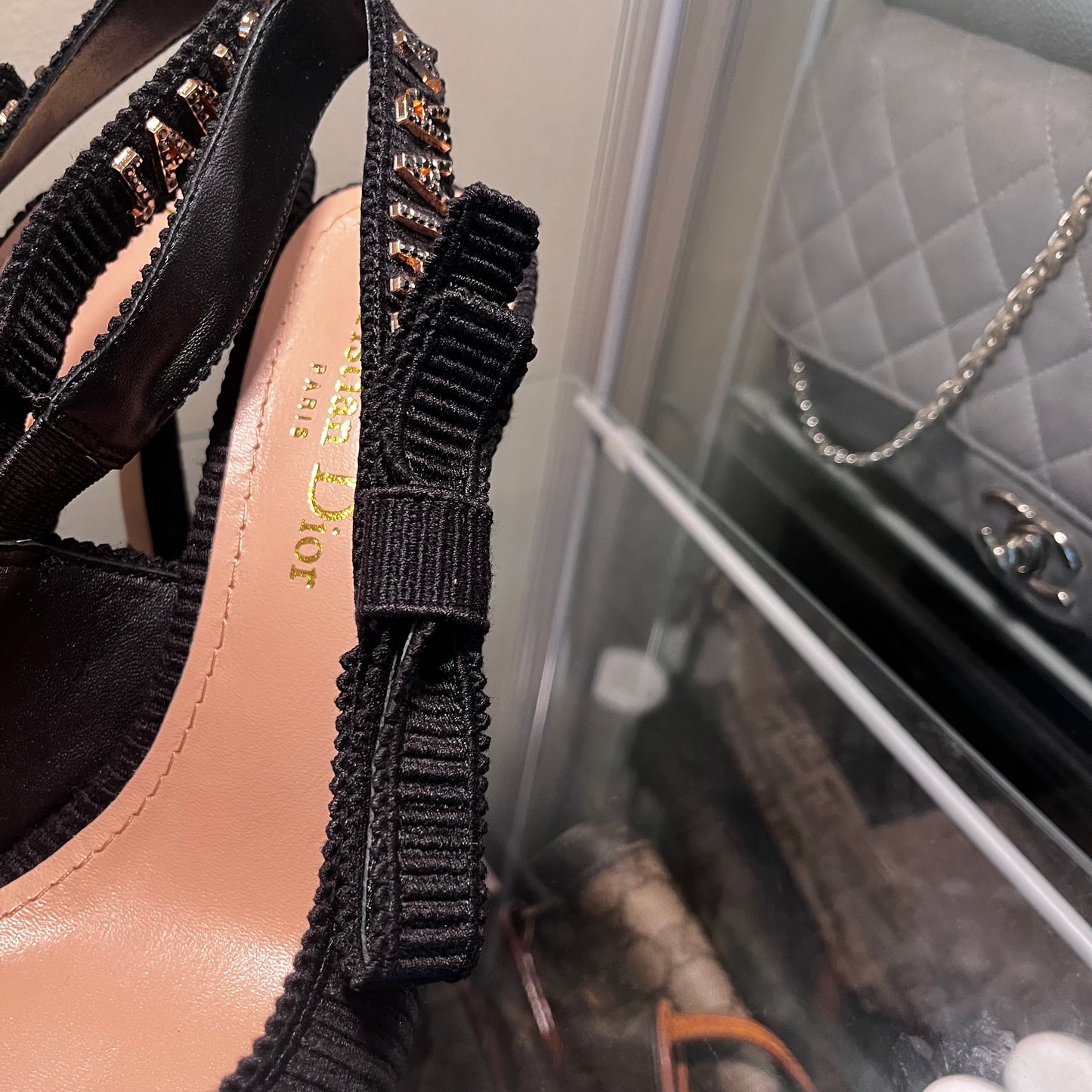 Christian Dior Rhinestone Heels