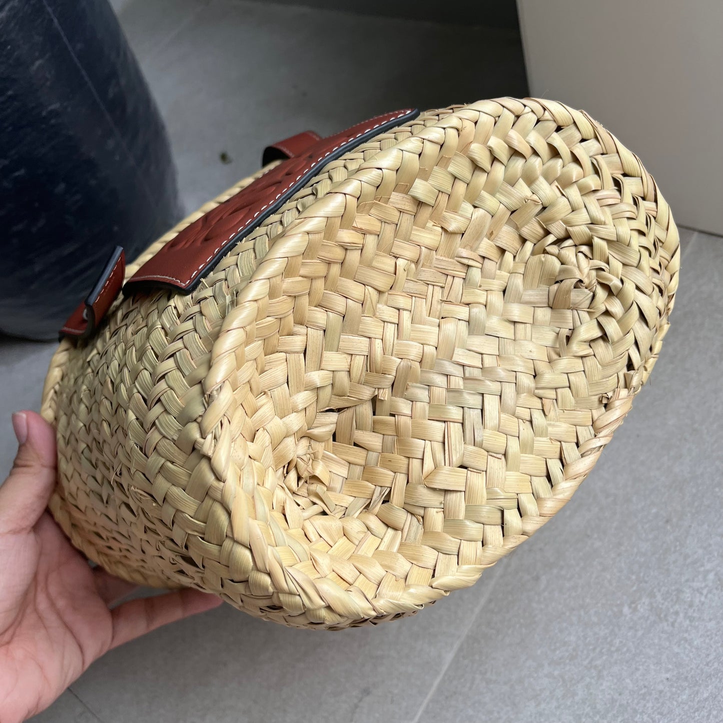 Loewe Raffia Basket Tote