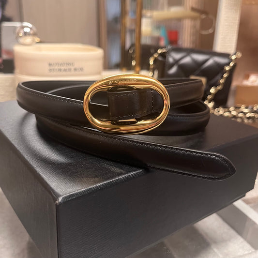 YSL Oblong Buckle Belt