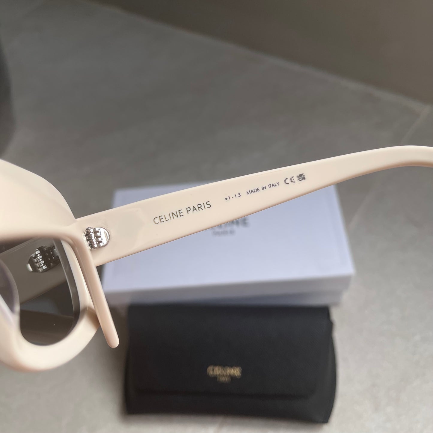 Celine Square Sunglasses (White)