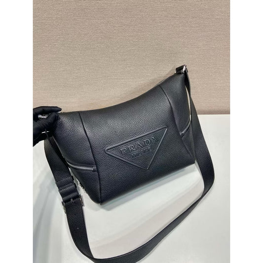 Prada Vitello Embossed Logo Crossbody