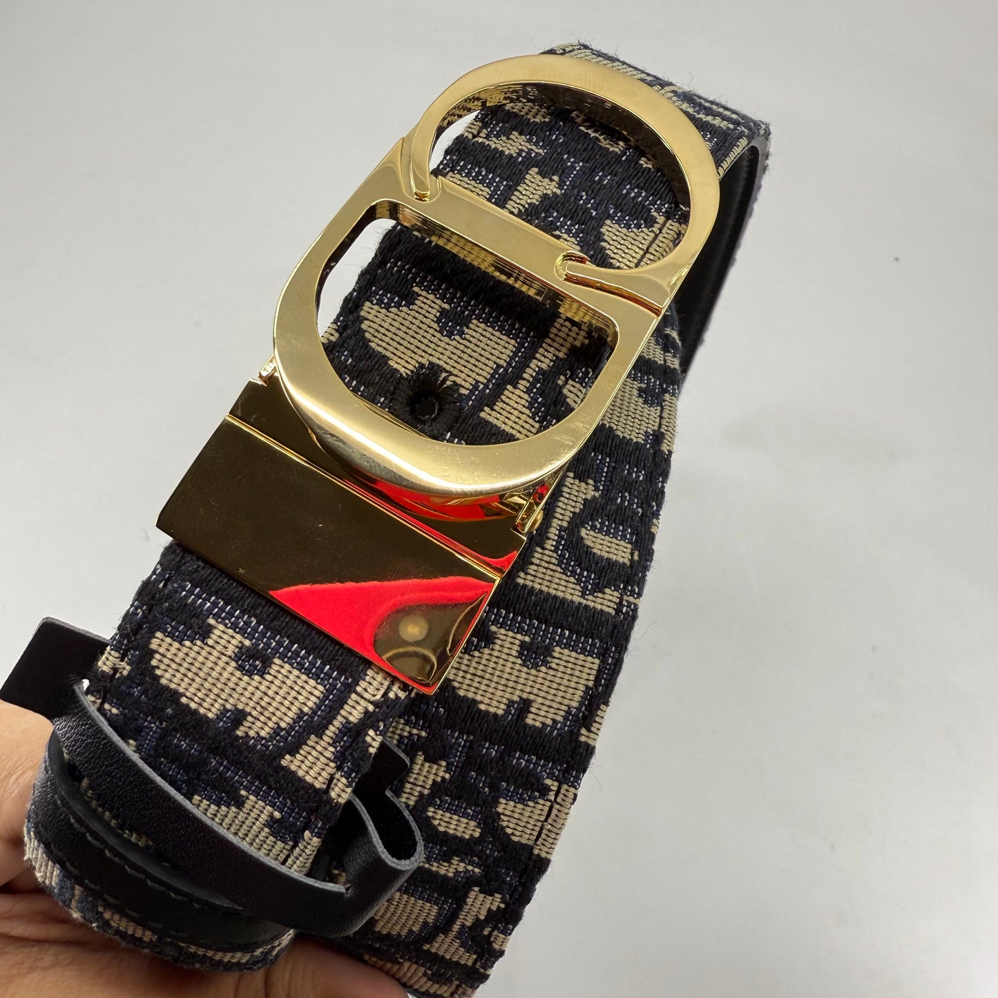 Christina Dior Monogram Reversible Belt