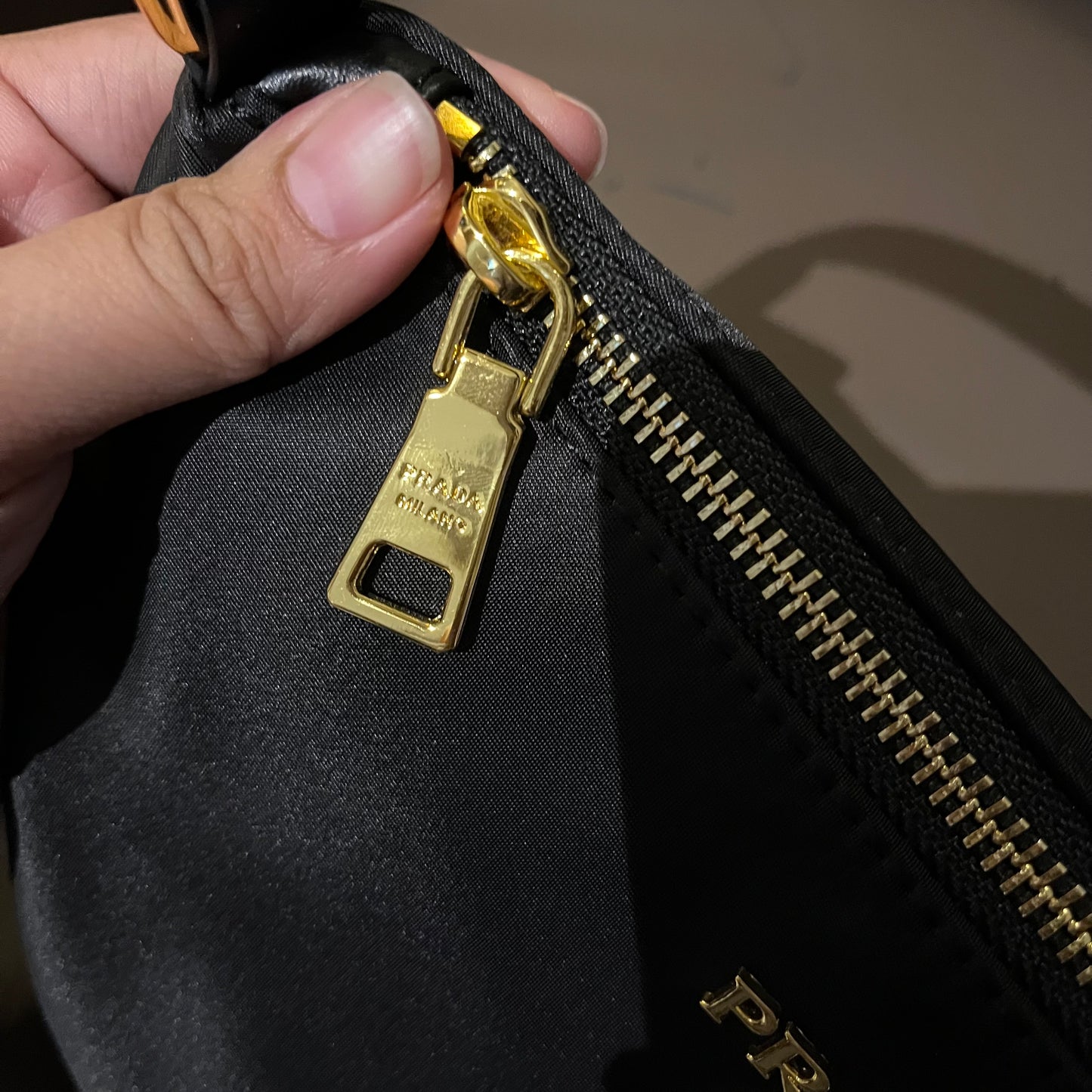 Prada Mini Baguette (with chain)