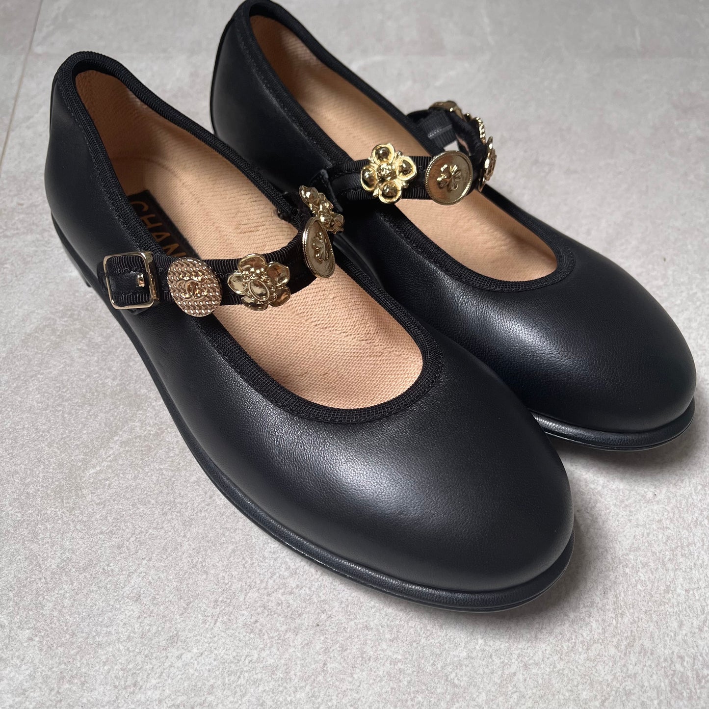 Chanel Mary Jane Ballet (with studs)