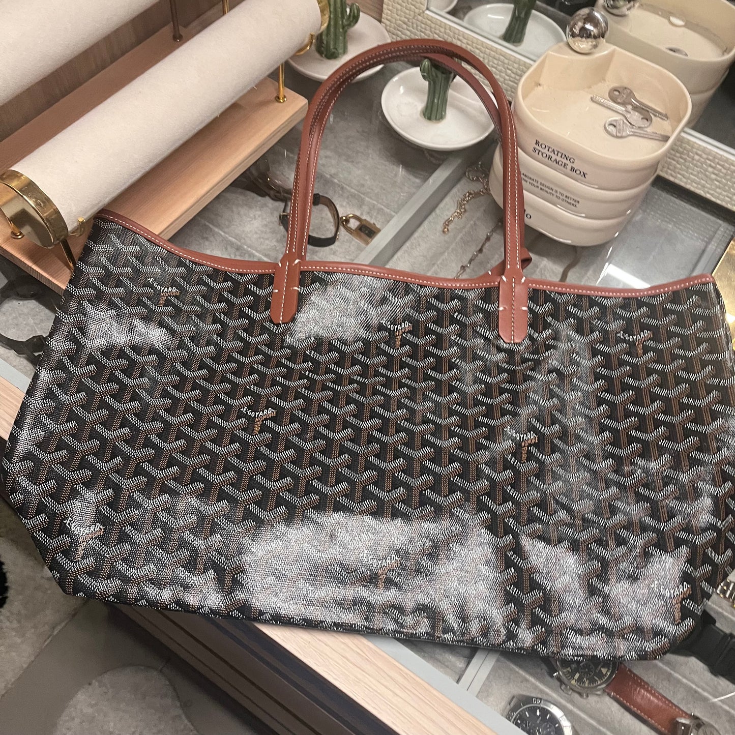 Goyard PM Tote (Brown)
