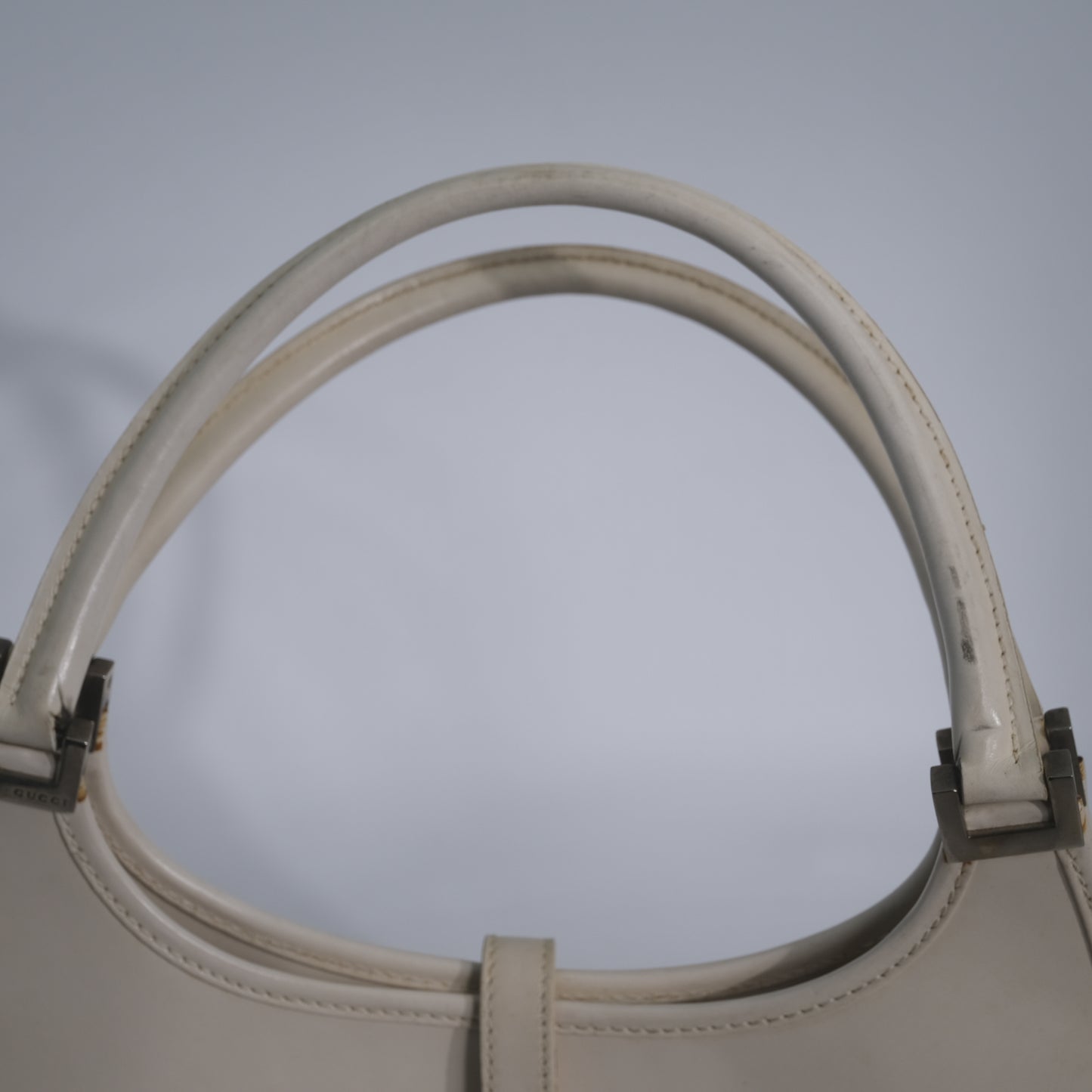 Gucci White Baguette