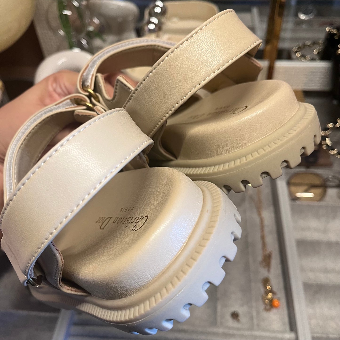 Christian Dior Dad Sandals (Beige)