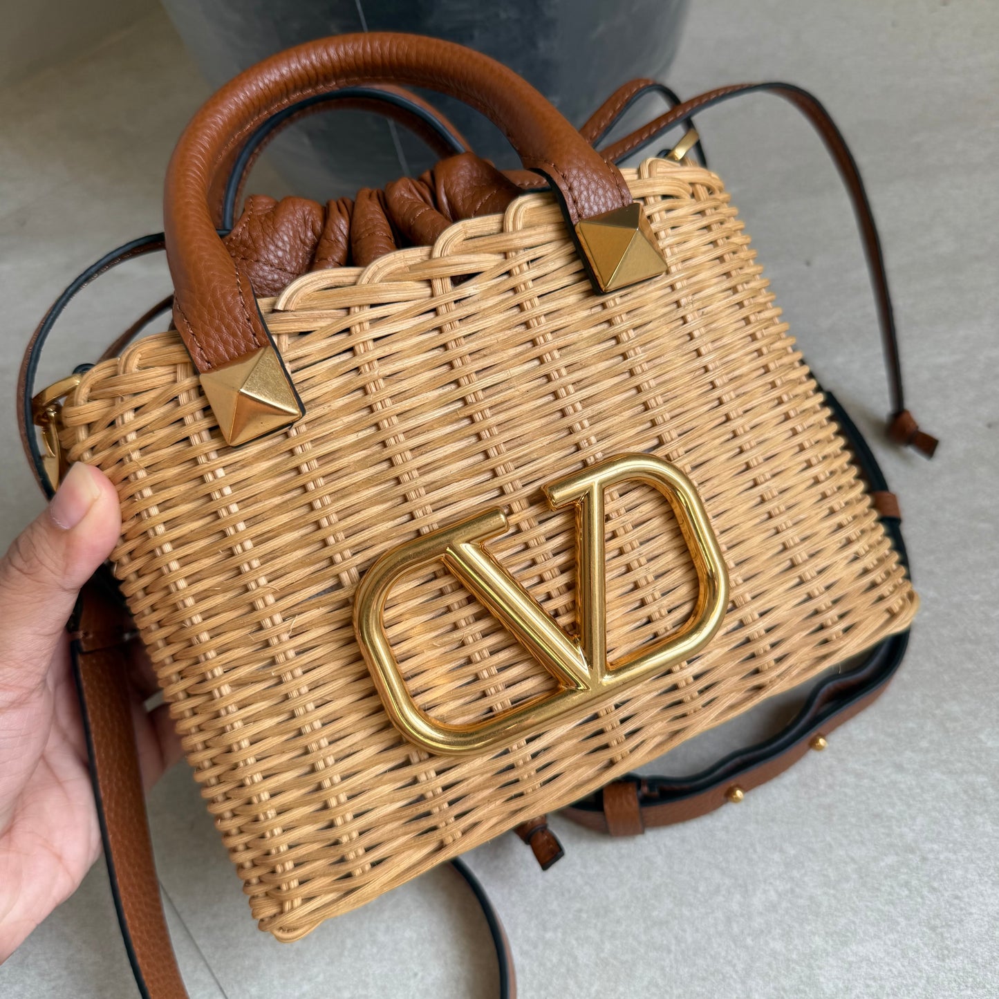 Valentino Summer Basket Crossbody Bag