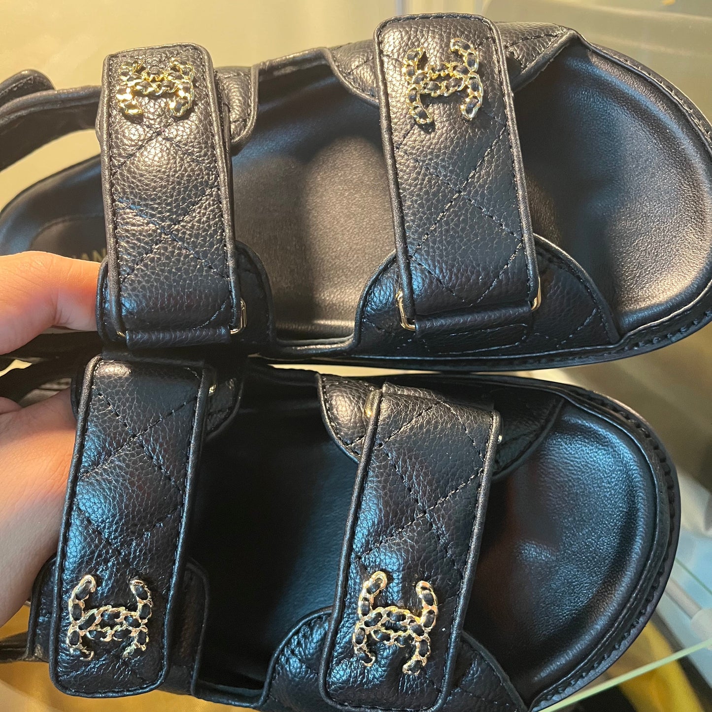 Chanel Quilted Dad Sandals
