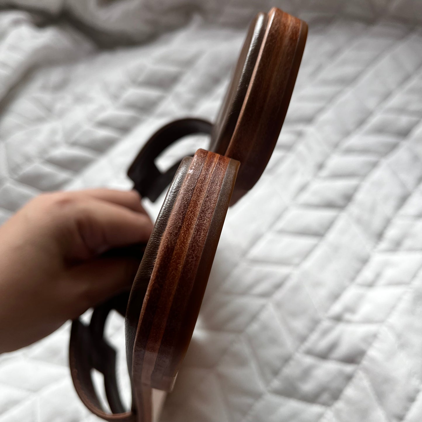 Hermes Oran Swift Tan Brown