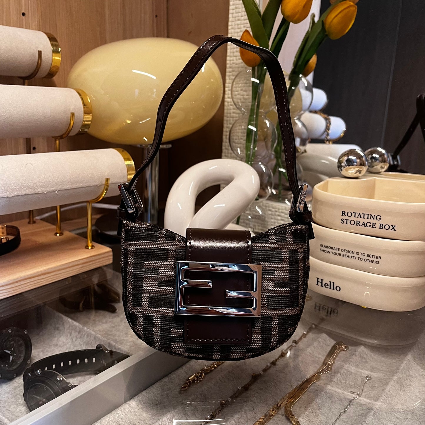 Fendi Mini Croissant Baguette