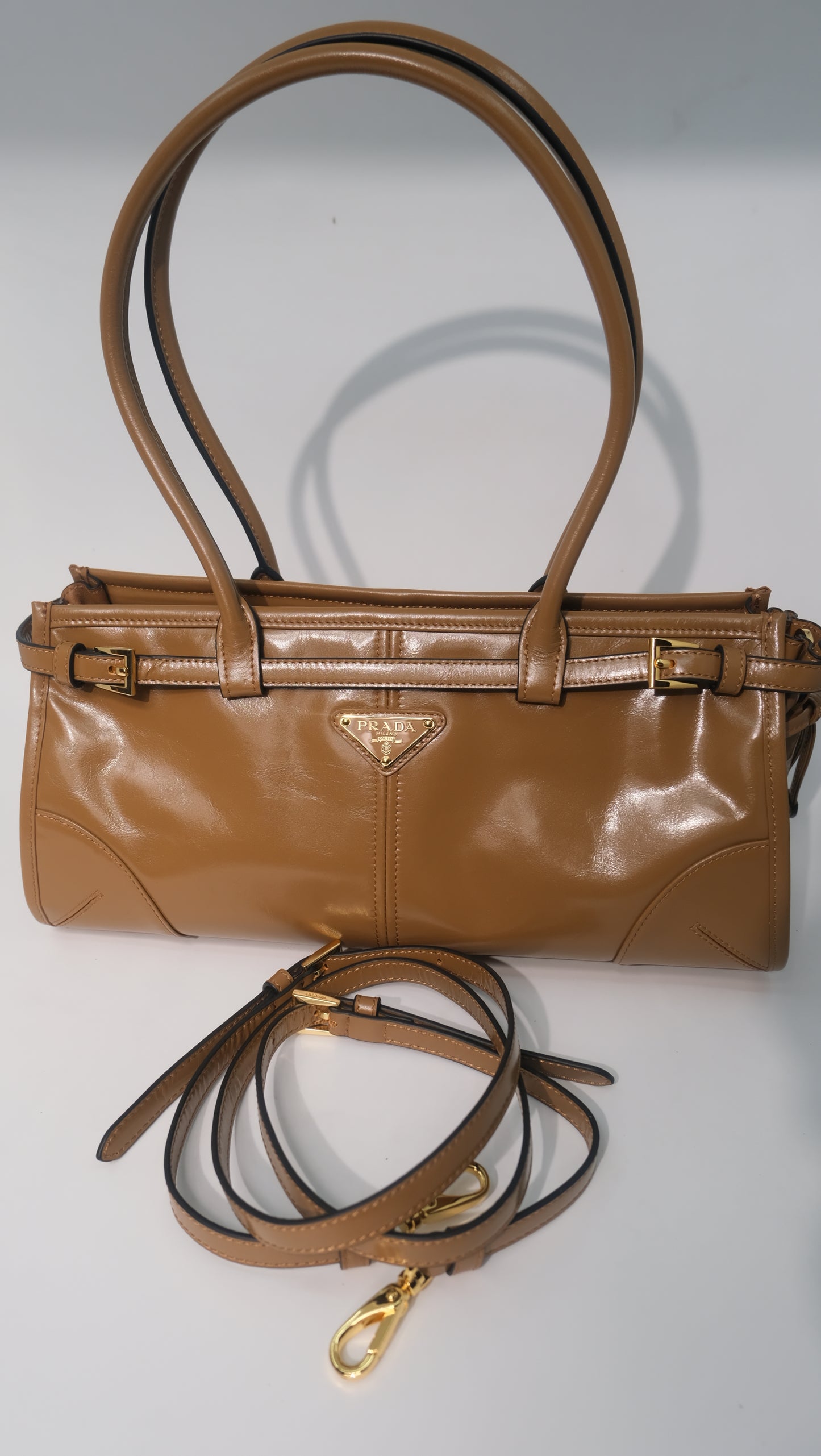 Prada Bonnie Medium Leather Shoulder Bag