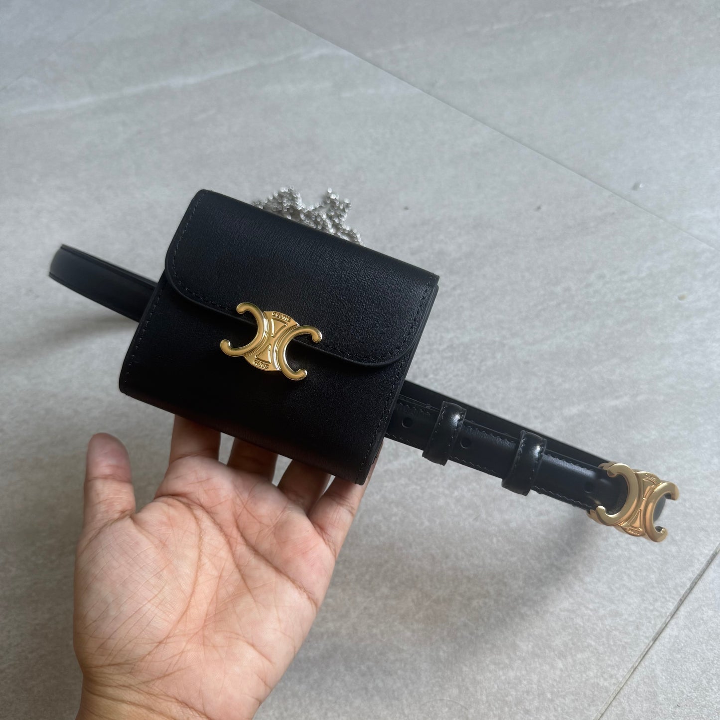 Celine Triomphe Belt (with wallet)