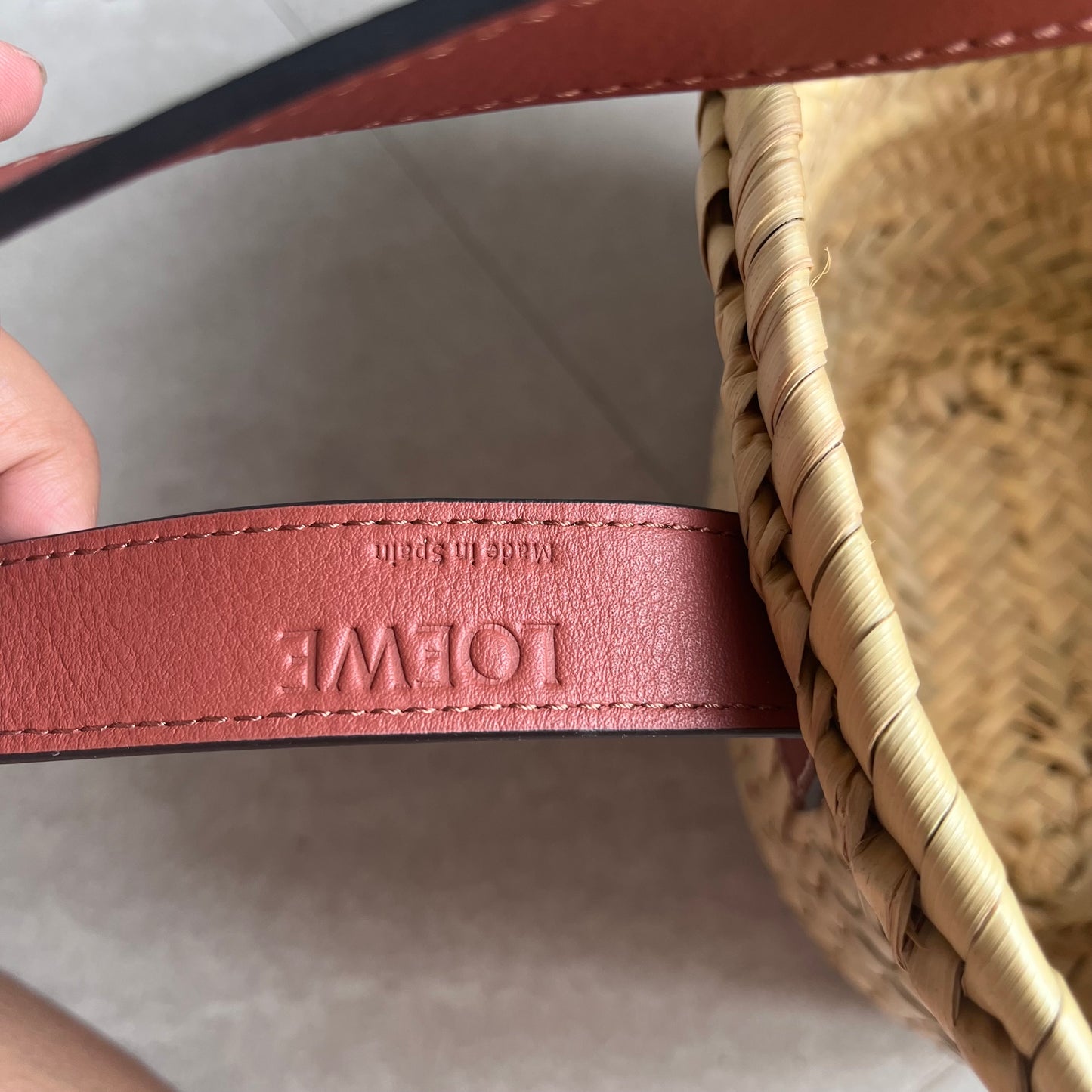 Loewe Raffia Basket Tote