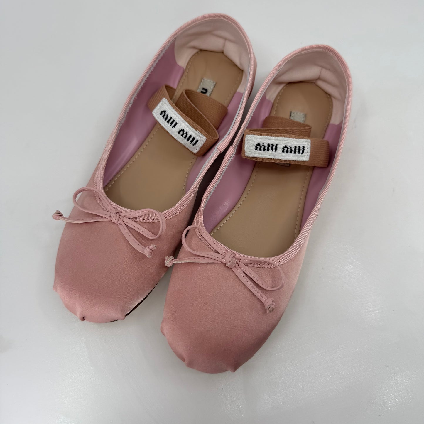 Miu Miu Satin Ballet Flats