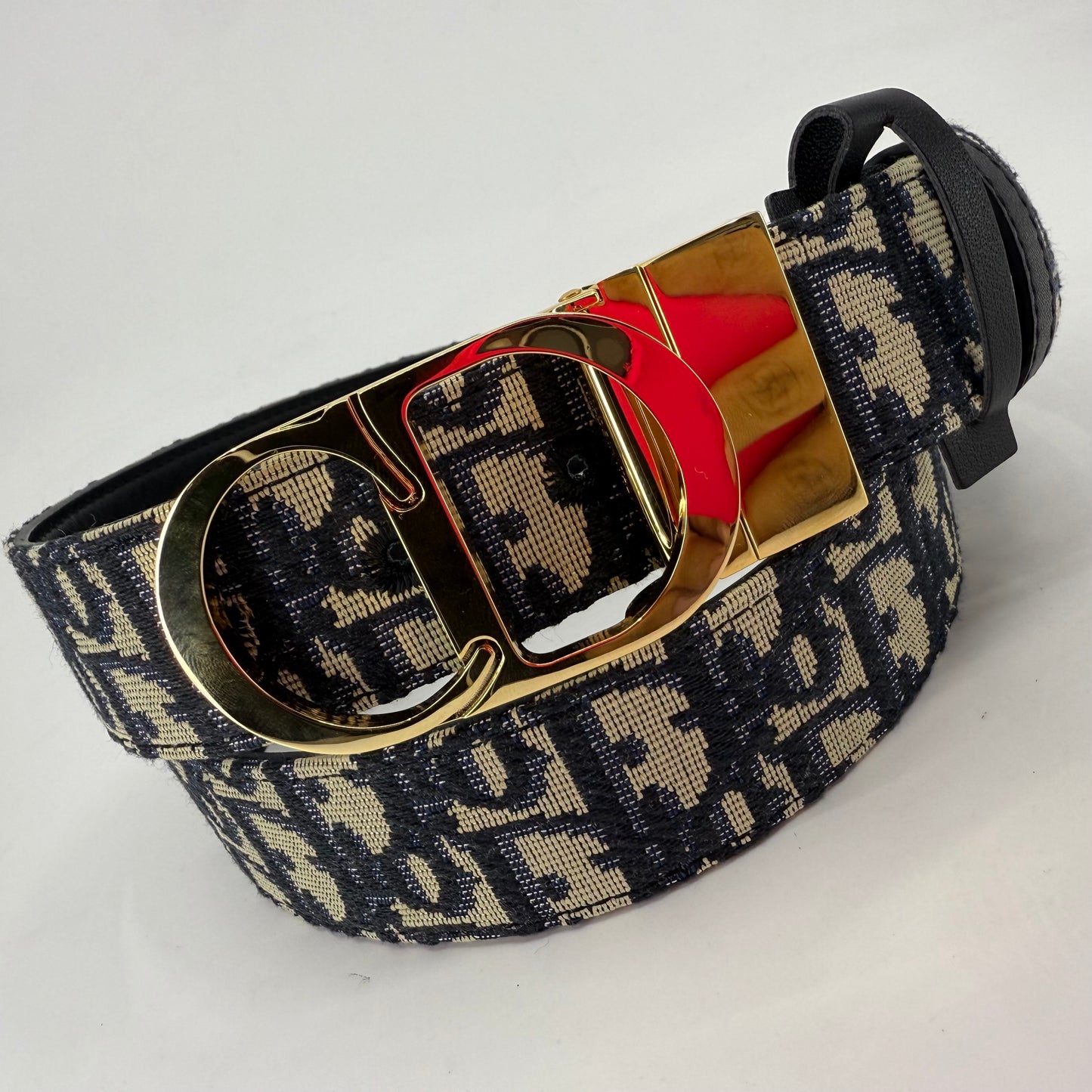 Christina Dior Monogram Reversible Belt