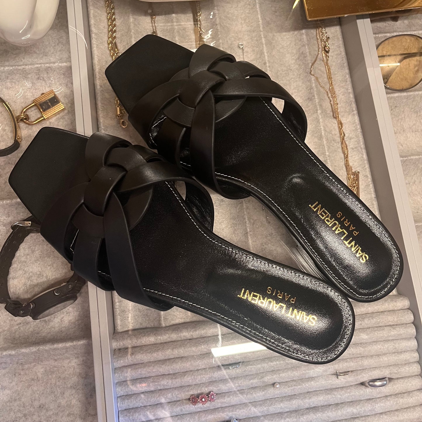 YSL Tribute Flats (Black)