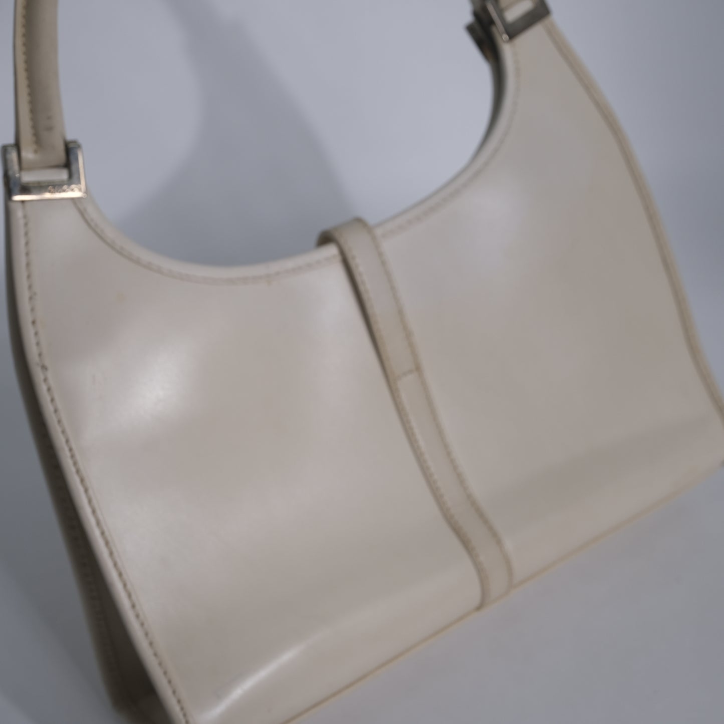 Gucci White Baguette