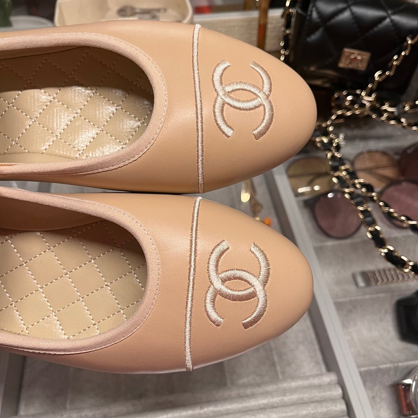 Chanel Ballet Mary Jane (Beige)