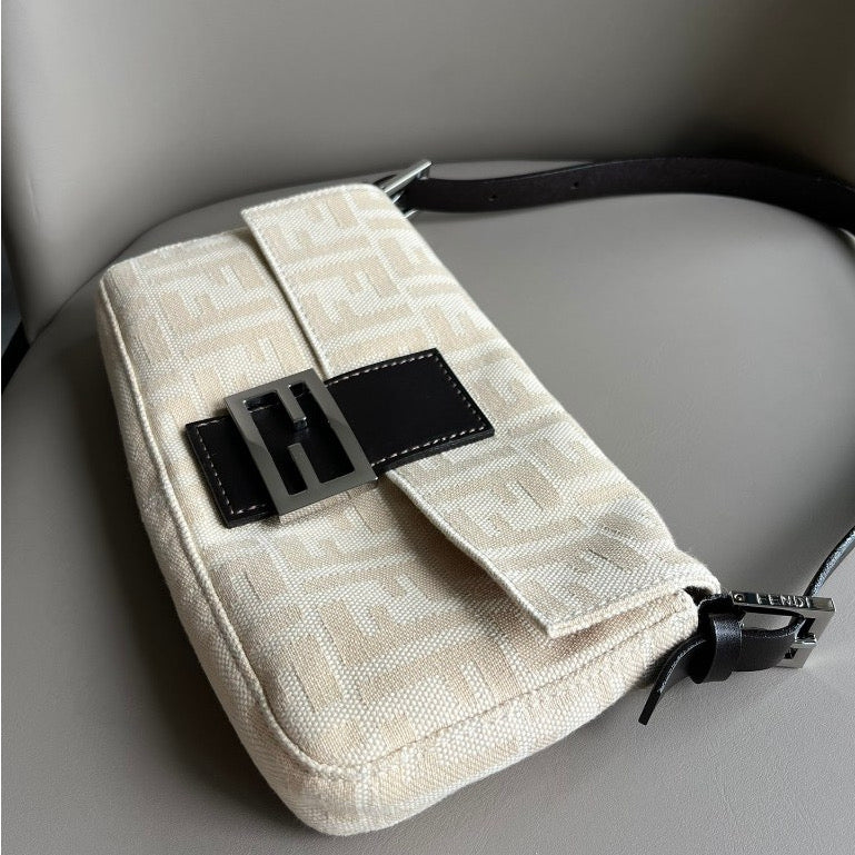 Fendi Baguette White Tote