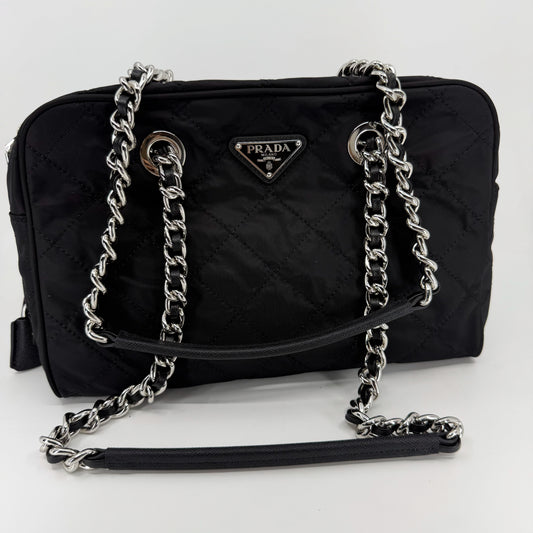 Prada Chain Quilted Tote