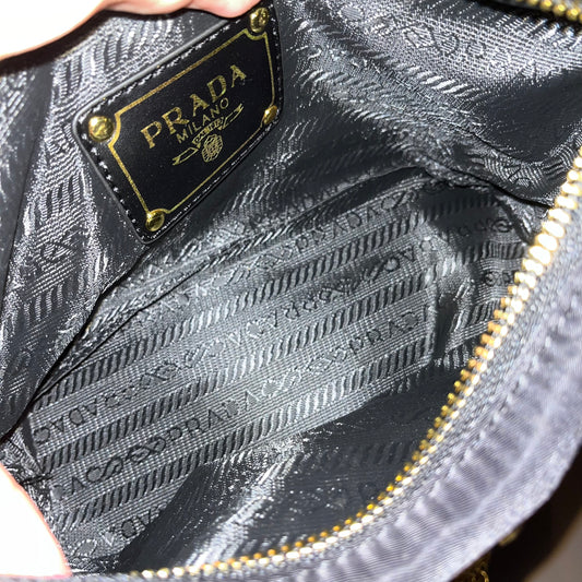 Prada Mini Baguette (with chain)