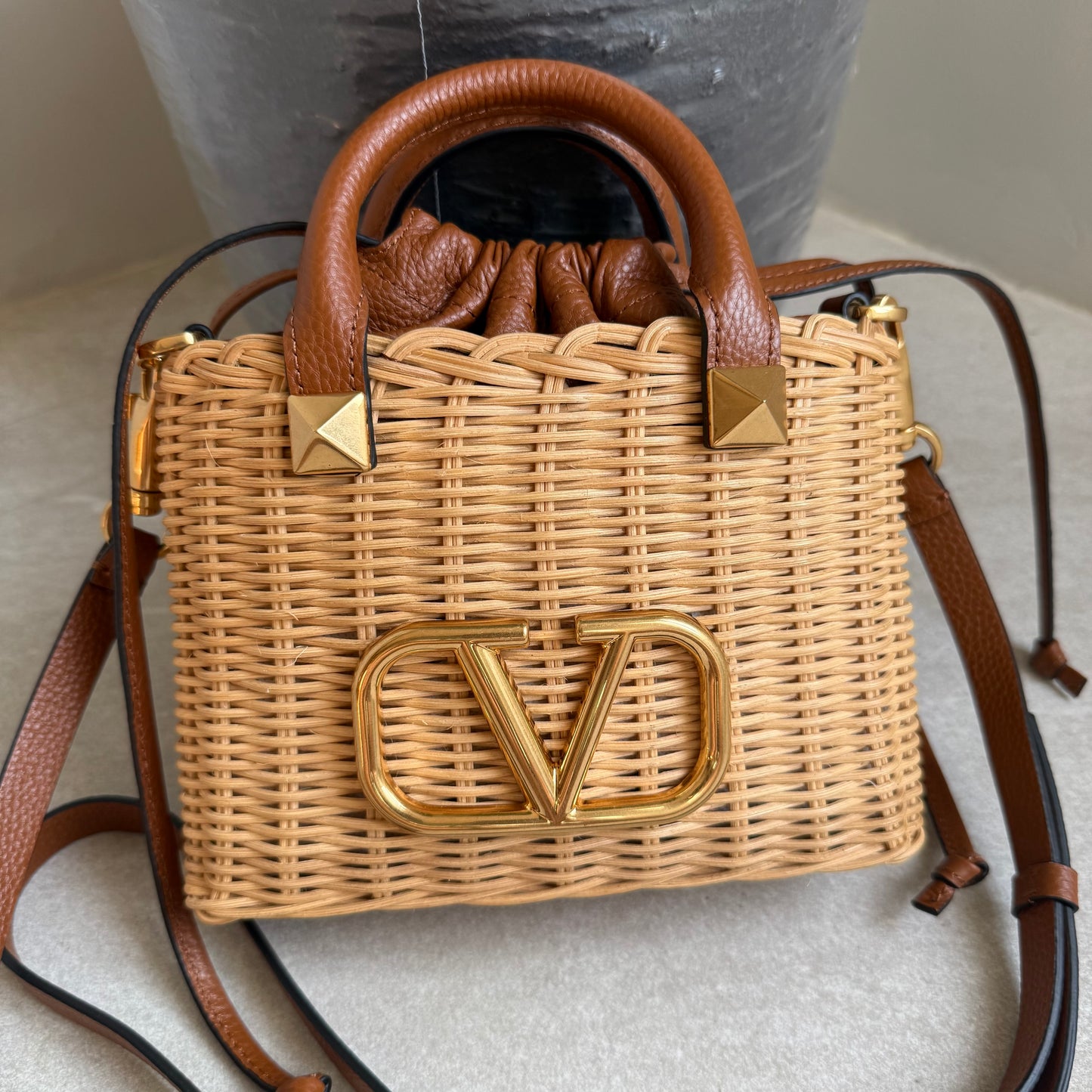 Valentino Summer Basket Crossbody Bag