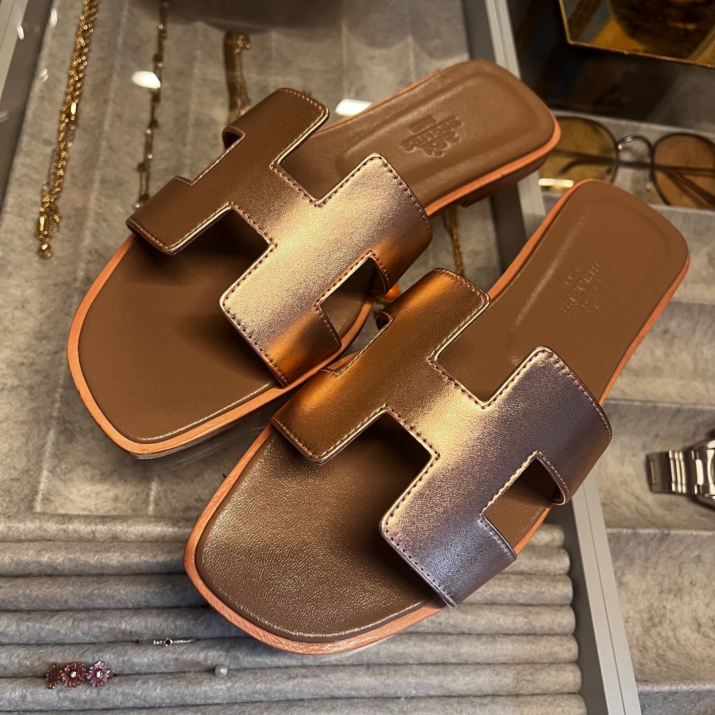 Hermes Oran Gold Sparkle