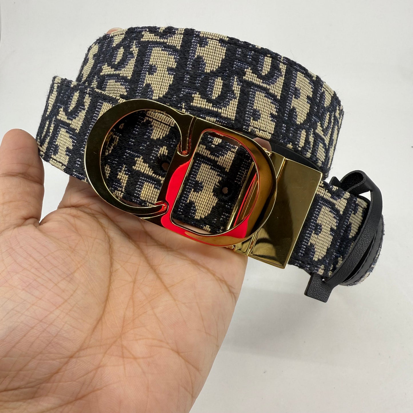 Christina Dior Monogram Reversible Belt