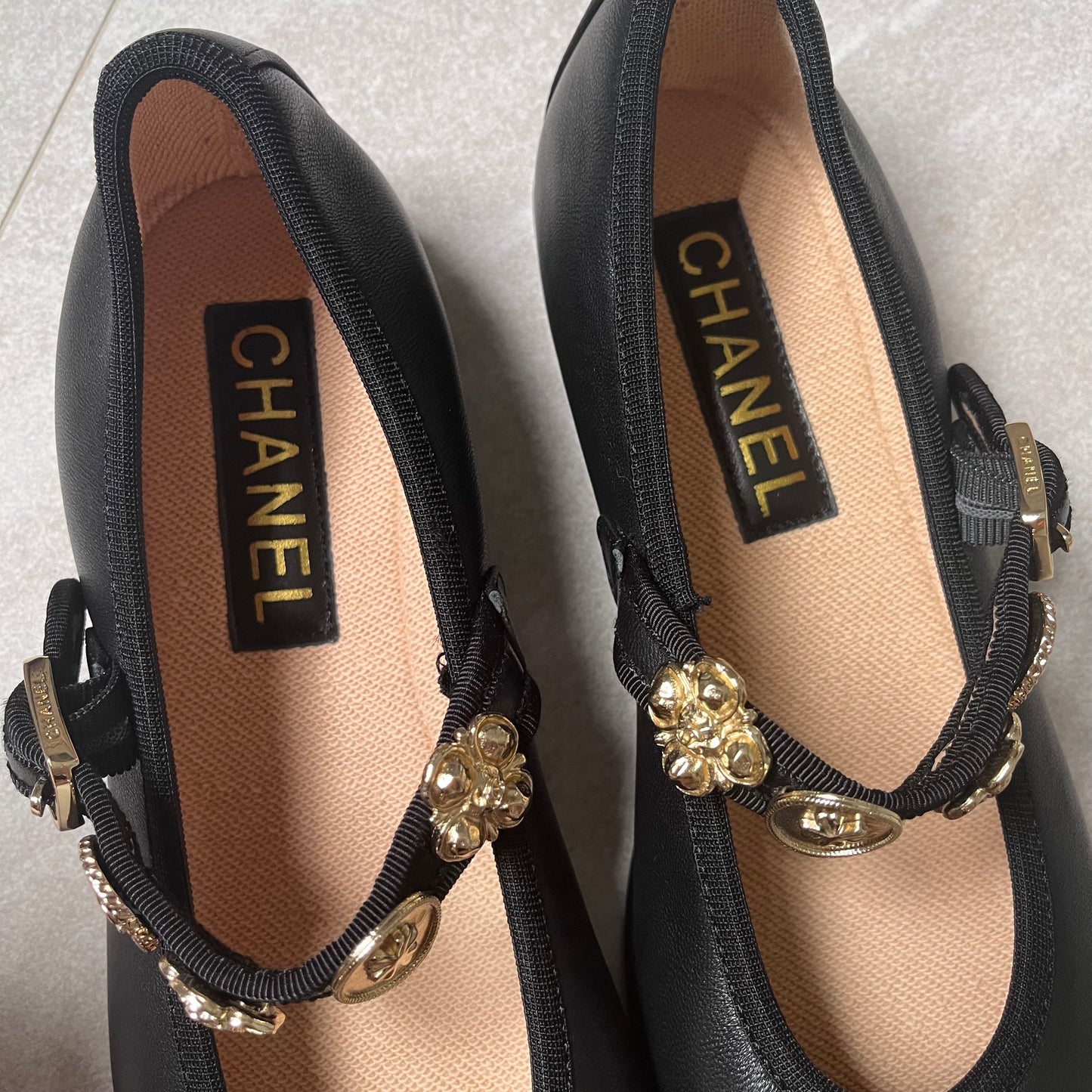 Chanel Mary Jane Ballet (with studs)